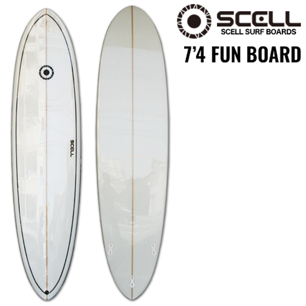 【楽天市場】SCELL セル サーフィン サーフボード ファンボード 6'8 