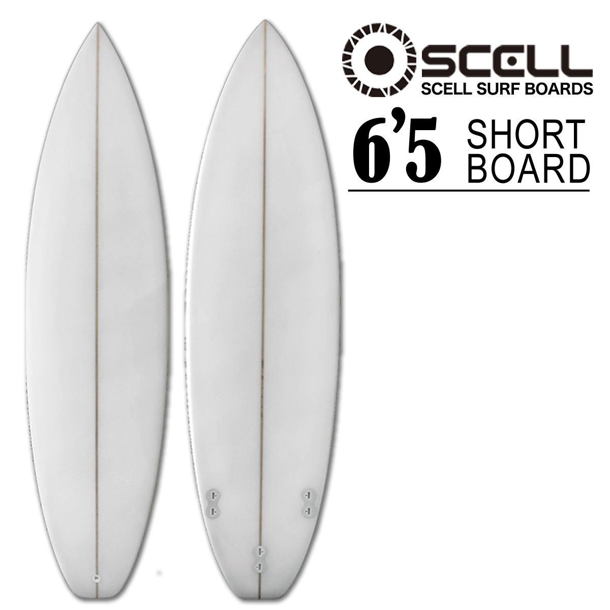 楽天市場】SCELL セル サーフィン サーフボード ファンボード 6'8 WH 