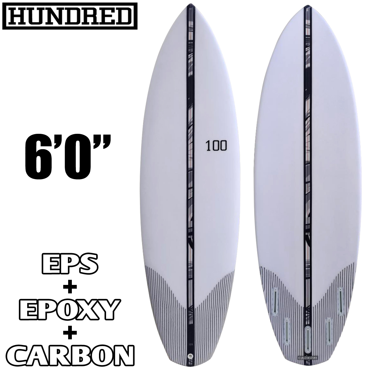 最大56％オフ！ 特別セール品 送料無料 100 HUNDRED ハンドレッド サーフィン サーフボード ショート 6'0