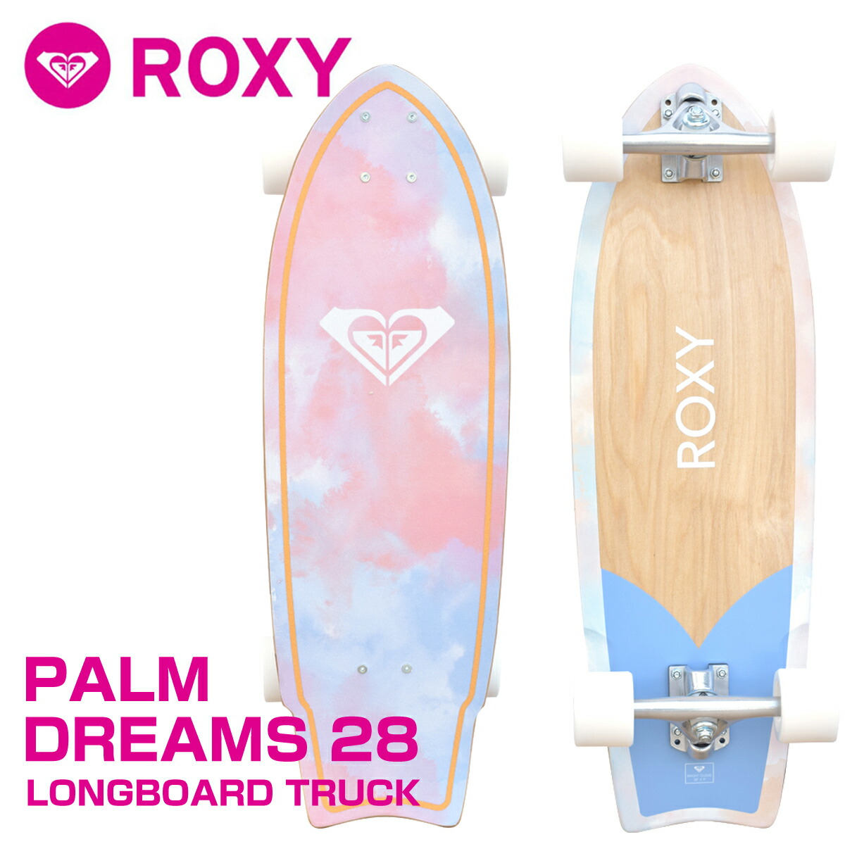 ロキシー サーフスケート サーフィン陸トレ PALM 28インチ