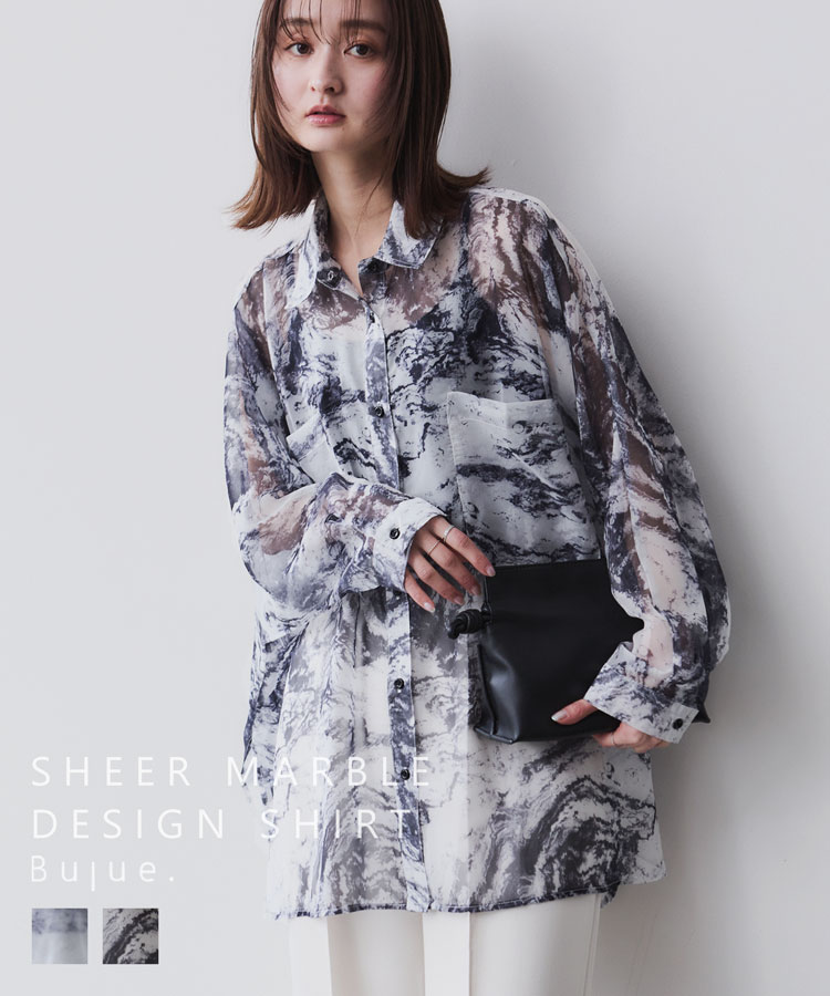 楽天市場】花柄シャツ レディース シアーシャツ ブラウス 総柄
