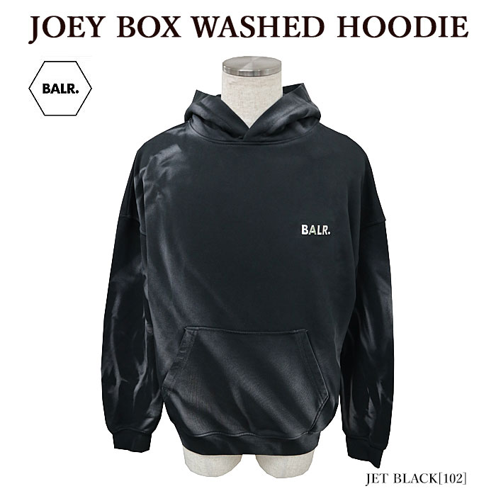 【処分SALE】BALR. ボーラー B1261 1060 JOEY BOX WASHED HOODIE パーカー プルオーバー メンズ レディース【並行輸入品】｜ＢＵＭＰ ＳＴＯＲＥ