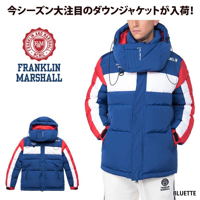 Franklin and Marshall ダウンジャケット ブルー 楽天市場】フランクリンマーシャル FRANKLIN & MARSHALL ダウン