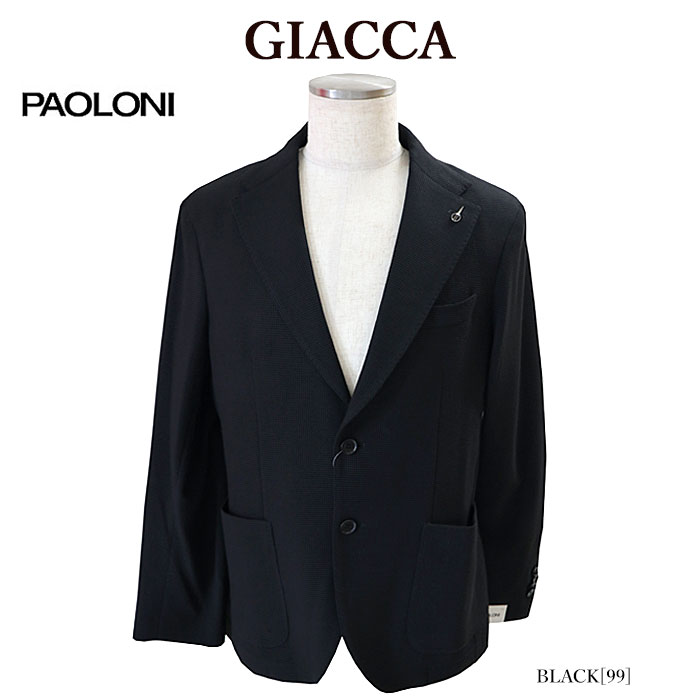 PAOLONI パオローニ　テーラードジャケット　ネイビー　50　L相当 PAOLONI パオローニ テーラードジャケット ネイビー 50 L相当