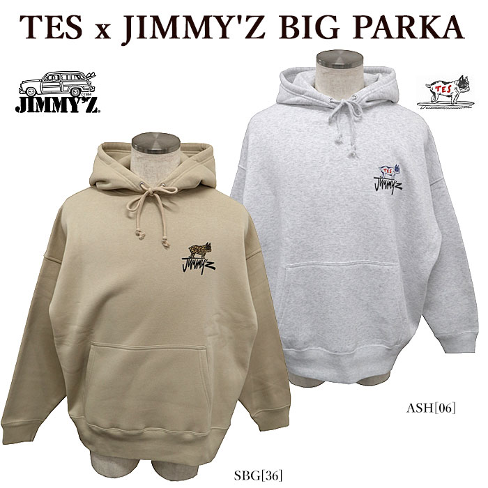 【かた付けるSALE】【The Endless Summer】 エンドレスサマー 23374500 TES?JIMMY Z PARKA ティーシャツ スウェットパーカー 裏起毛 BUHI メンズ レディース
