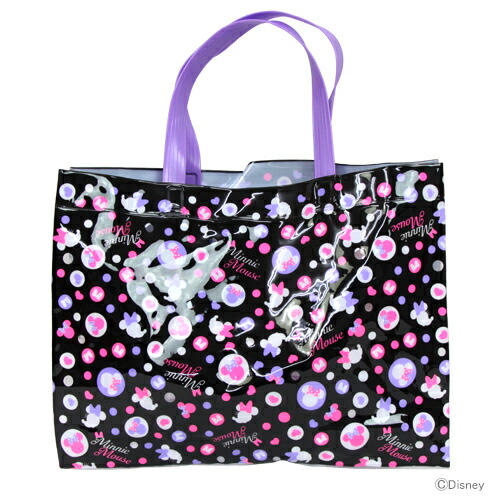 楽天市場 ディズニー ミニーマウス ビーチバッグ 女の子 プールバッグ ビニールバッグ 黒 D3801bk 3 Disneyzone ランドセルと文房具 シブヤ文房具