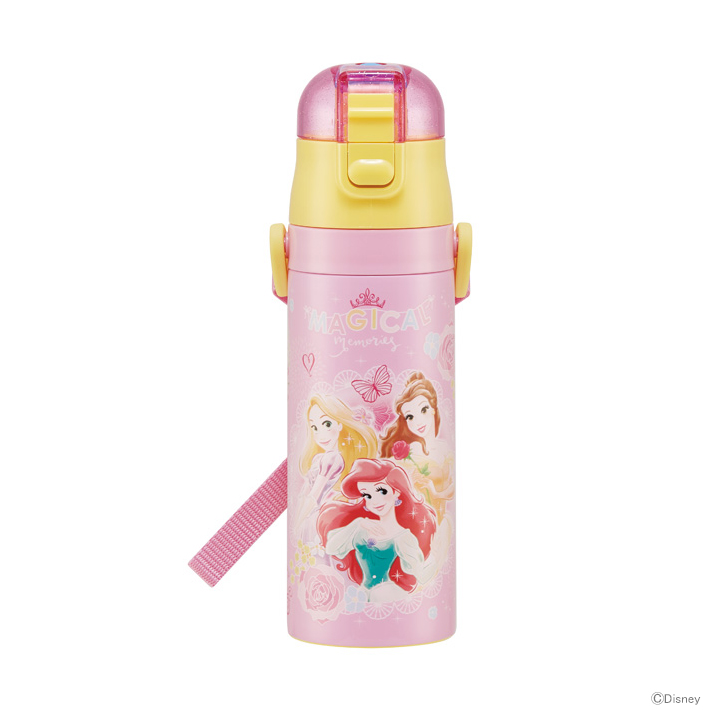 楽天市場 ディズニー プリンセス ロック付ワンプッシュダイレクトステンレスボトル 470ml プリンセス21柄 Sdc4 21 Disneyzone ランドセルと文房具 シブヤ文房具