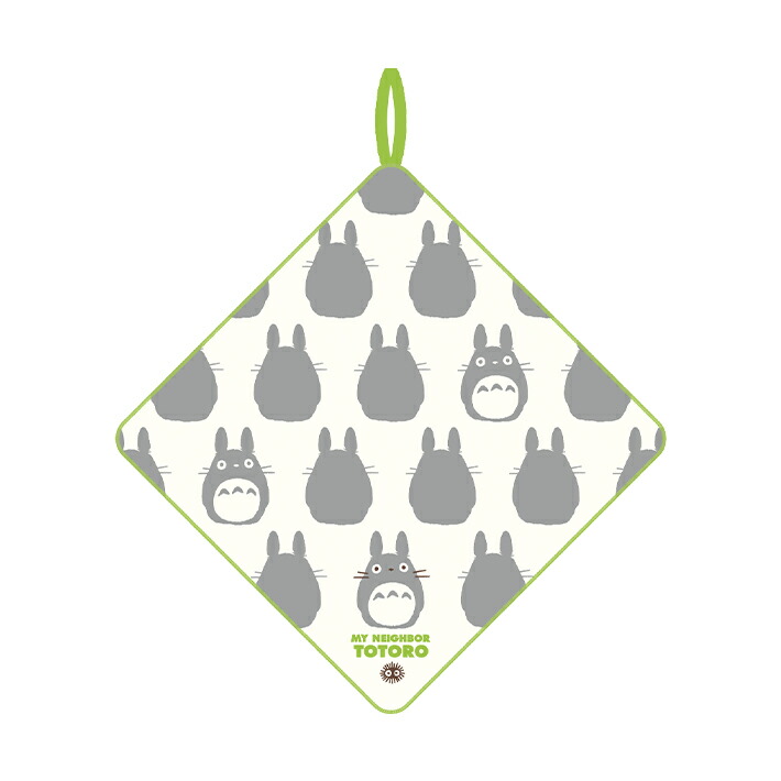 となりのトトロ　ループタオル　大トトロシルエット柄　[No.1025011900]　新入学文具　[M便 1/2]画像