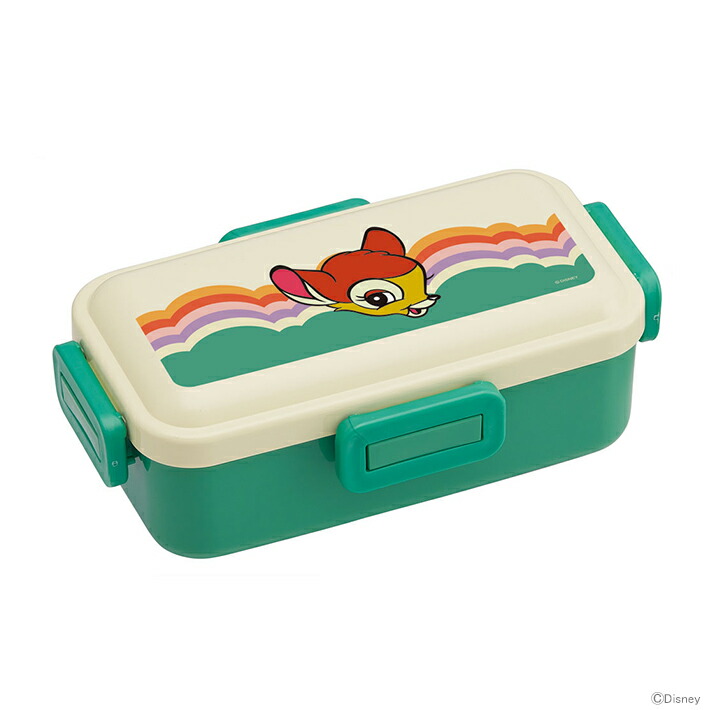 ディズニー　バンビ　抗菌ふわっと弁当箱　ディズニーレトロ柄　530ml　PFLB6AG　[M便 1/1]　[disneyzone]画像