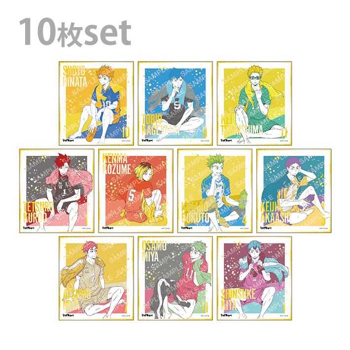 期間限定の激安セール ハイキュー 天童覚 ビジュアル色紙コレクション フォトカード 5枚