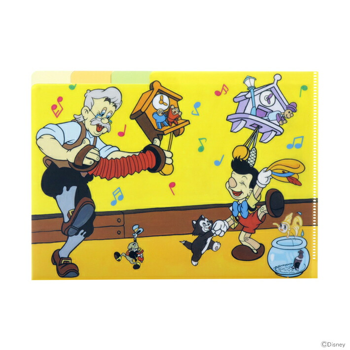 楽天市場】ディズニー ピノキオ クリアファイル A5 3P レトロ