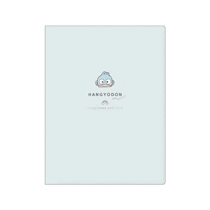 Hangyodon A4クリアファイル ジップファスナー付 6ポケット A4 クリアファイル ハンギョドン