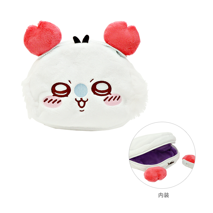 キャラクターグッズセット ぬいぐるみ・ポーチ・文房具　ちいかわ ちいかわ ふわふわフェイスポシェット 全4種セット ぬいぐるみ