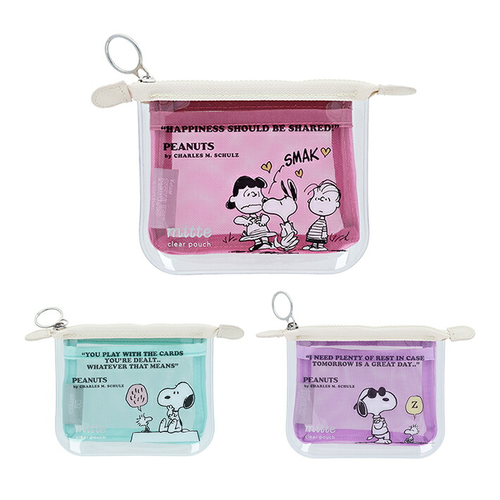 楽天市場】スヌーピー PEANUTS 75周年 ミニポーチ D柄