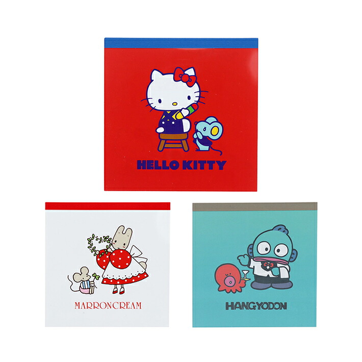 楽天市場】ハローキティ スクエアメモ Y2K柄 4901770742519 [M便 1/4