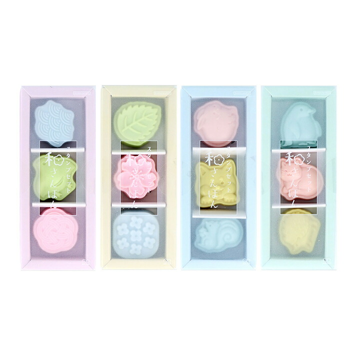 楽天市場】スタンプセット 和さんぽん 3個セット 4柄 [M便 1/10