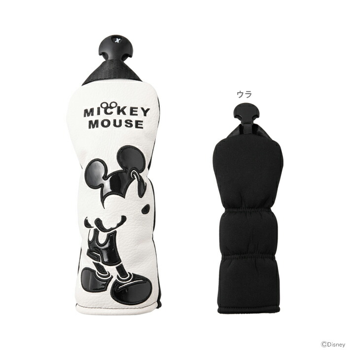 【ポイント10倍】ディズニー　ミッキーマウス　ユニティ用ヘッドカバー　ゴルフ用品　MONOCHROME MICKEY GOLF　ホワイト　XYMG5FH3　プレゼント 父の日 誕生日 女性 メンズ レディース おしゃれ かわいい 還暦 ギフト 白黒 シンプル キャラクター 小物 [disneyzone]