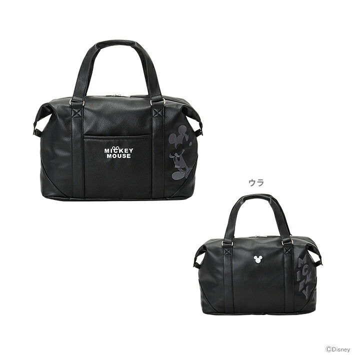 ディズニー レディース ボストンバッグ トート 2段式 ミッキーマウス ブラック Disney ディズニー レディース ボストンバッグ トート 2段式 DN
