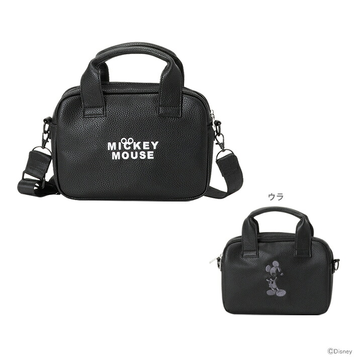 【ポイント10倍】ディズニー　ミッキーマウス　2WAYショルダーバッグ　ゴルフ用品　MONOCHROME MICKEY GOLF　ブラック　XYMG5FB3　プレゼント 父の日 カバン 誕生日 女性 メンズ レディース おしゃれ かわいい 還暦 ギフト 黒 シンプル キャラクター 小物 [disneyzone]｜ランドセルと文房具 シブヤ文房具 6,248円