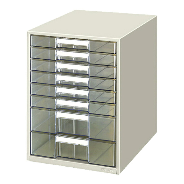 コクヨ　レターケース　透明プラスチック　引出しタイプ　B4タテ　浅6深2段　LC-BG608M　4901480413990