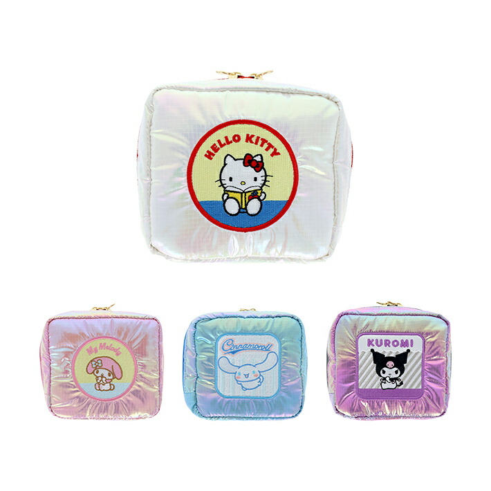 楽天市場】サンリオキャラクターズ スクエアポーチ レトロ 3柄 [M便 1