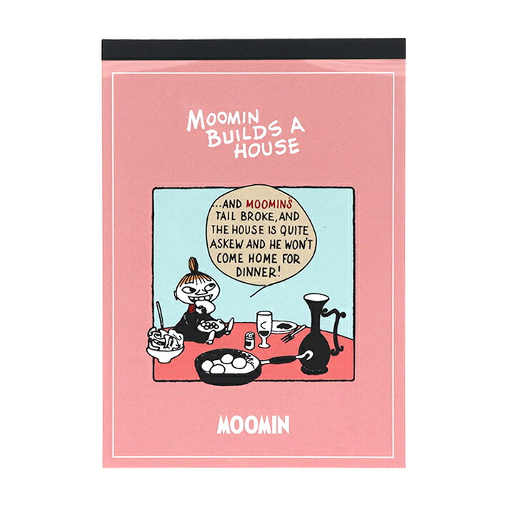 Sun-Star x Moomin A6 Memo Pad - Moomin Builds a House