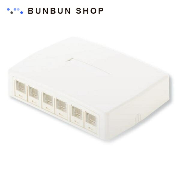 PANDUIT CAT5E 6個口 スプリングシャッター付ローゼットキット JOQ6H500