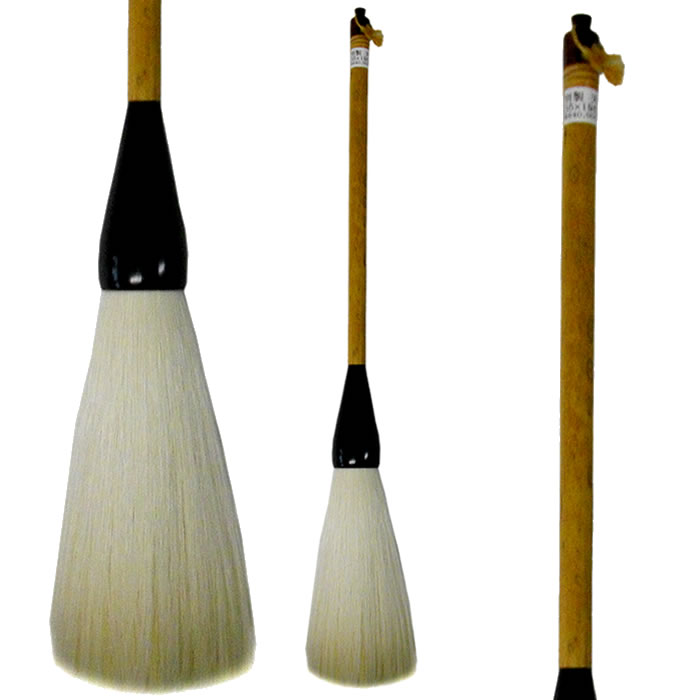 【高級羊毛太筆　絶妙六分　中鋒7.2×1.6㎝】◆熟成細光鋒◆条幅漢字◆老舗優品 楽天市場】純羊毛最微光鋒【奈良・博文堂謹製】ふで 特大筆 大作用 大