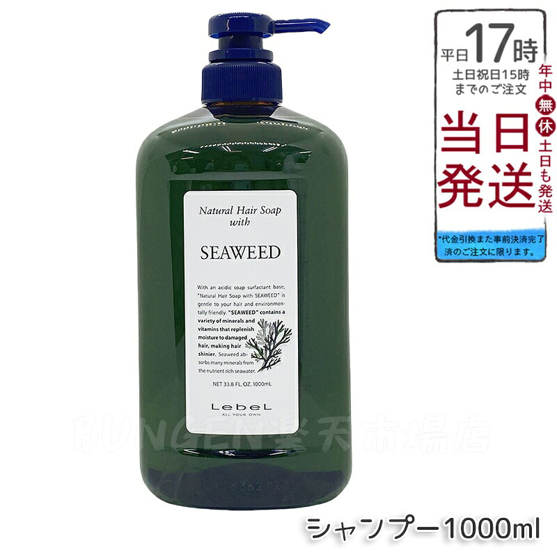 ルベル 自然的 髪の毛 石ケン ウィズ SW 1000ml