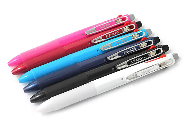 【全6色】ゼブラ/サラサ2+SB(SJ2)ボール径0.5mm2色ジェルボールペン+シャープ0.5mm 多機能ペン・複合筆記具/ZEBRA|ぶんぐる