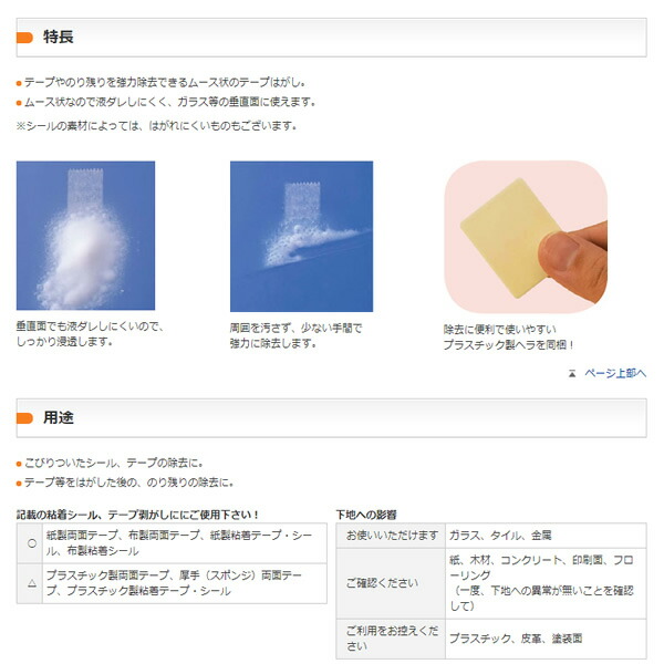 楽天市場 ニチバン テープはがし ムース 強力タイプ 2ml Th K2 はがれにくいテープ シールなどをはがすのに 簡単に作業ができます Nichiban ぶんぐる