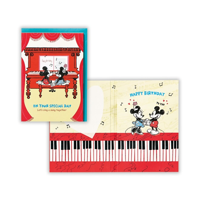 楽天市場 日本ホールマーク お誕生日お祝い オルゴールカード ディズニー ミッキー ミニー ピアノ連弾 Eao 715 038 グリーティングカード お誕生日のお祝いに Hallmark ぶんぐる