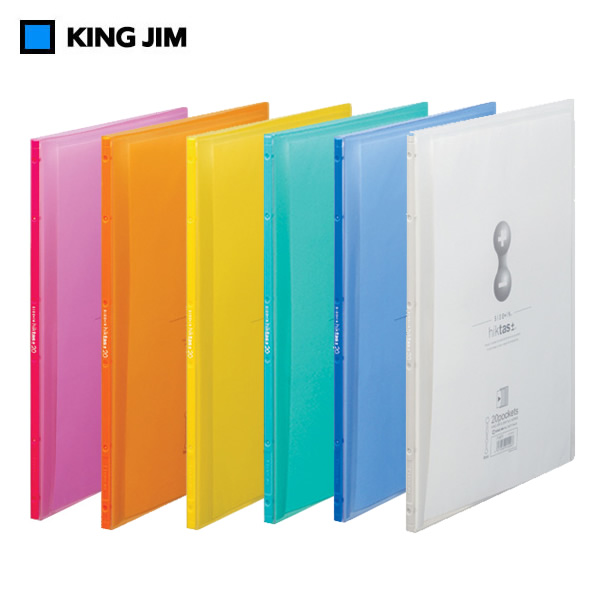 お求めやすく価格改定 キングジム KING JIM A4二つ折りクリアーファイル コンパック 10ポケット白 5894Hシロ