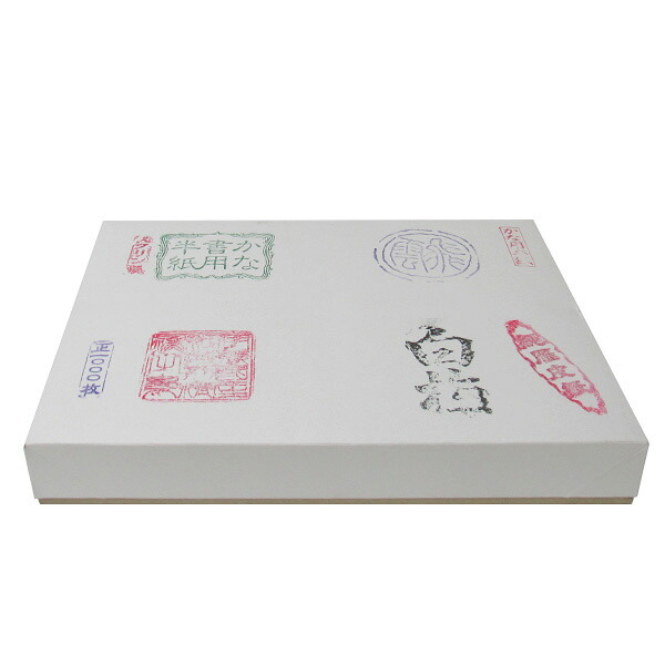 半紙 [白梅] 機械 箱=1000枚 練習～清書用（5211581）かな用半紙　雁皮の機械漉き　筆運びが楽です｜ぶんぐる
