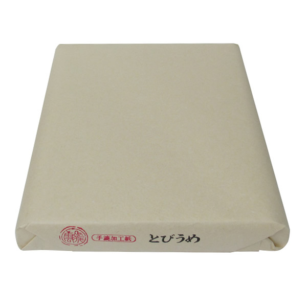 書道 半切 手漉加工紙 [とびうめ] (半)反=100枚（5212081）練習や清書に使える手漉仮名用紙｜ぶんぐる