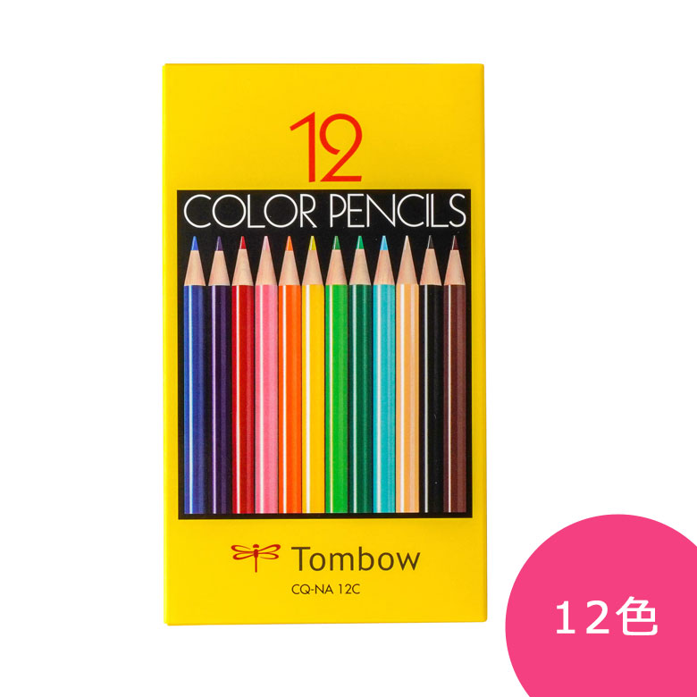 楽天市場】【36色セット】トンボ鉛筆／缶入色鉛筆 丸軸 CB-NQ36C