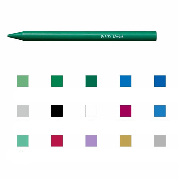 ぺんてる クレヨン 色鉛筆 パスティック 18色 5個 GC1-18D ぺんてる クレヨン 色鉛筆 パスティック 18色 5個 GC1-18D