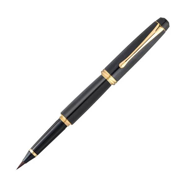 【送料無料】呉竹／くれ竹万年毛筆 夢銀河（ブルーレパードアイ・中字）DAY140-46 穂先に鼬毛を使用した本格的な万年毛筆！