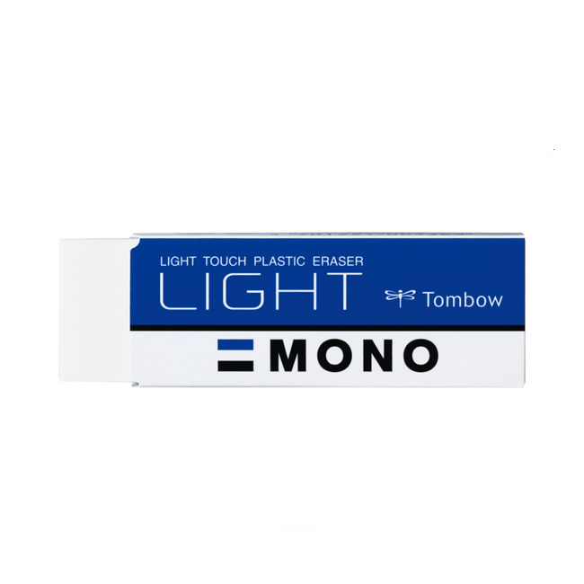 楽天市場 Lサイズ トンボ鉛筆 モノ消しゴム Mono Light モノライト Pe Lt 軽い力ですっきり消せる ベストセラー消しゴム ぶんぐる