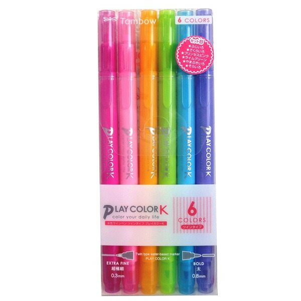 楽天市場】トンボ鉛筆／水性サインペン プレイカラーK 36色セット（GCF