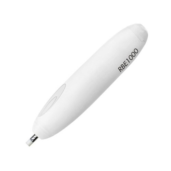 サクラクレパス/ラビット 電動消しゴム アダプター式 ホワイト 白 (RBE1000) sakura craypas 用途に合わせて選べる電動消しゴム|ぶんぐる