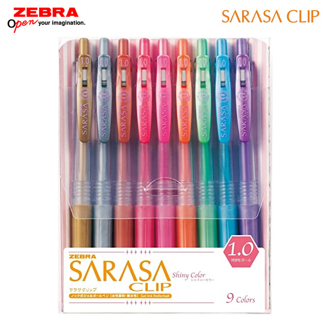 楽天市場 9色セット ゼブラ サラサクリップ1 0 Jje15 9ca ボール径1 0mm Sarasa Clip 1 0 さらさらとしたなめらかな書き味 Zebra 水性ボールペン ジェルボールペン ぶんぐる