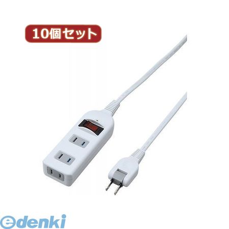 【個数:1個】 Y02BKNS312WHX10 直送 代引不可・同梱不可 YAZAWA 【10個セット】 ノイズフィルター集中スイッチ付タップ