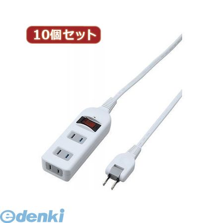 【個数：1個】 Y02BKNS315WHX10 直送 代引不可・同梱不可 YAZAWA 【10個セット】 ノイズフィルター集中スイッチ付タップ｜文具のブングット