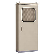 (LINEクーポン有)日東工業 OEM35-816A 直送 代引不可・他メーカー同梱不可 屋外用窓付自立制御盤キャビネット OEM35816A｜文具のブングット
