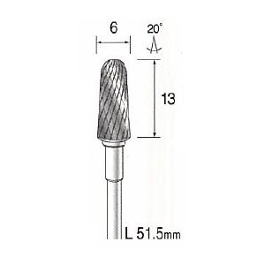 (LINEクーポン有)ミニター MINITOR BC1572 超硬カッター クロスカット φ６ BC-1572