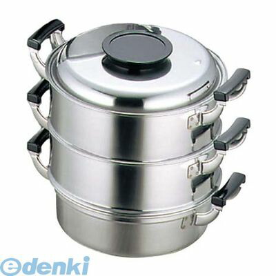 475900 モモ １８&minus;０ プレス 丸蒸器 ３段 ２７cm 4548170091030｜文具のブングット