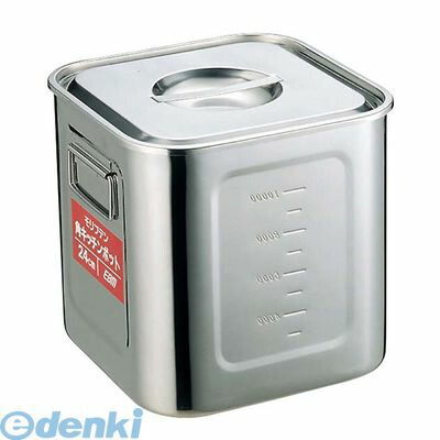 3021500 ＥＢＭ モリブデン 角型キッチンポット 目盛付 ２４cm 4548170032262