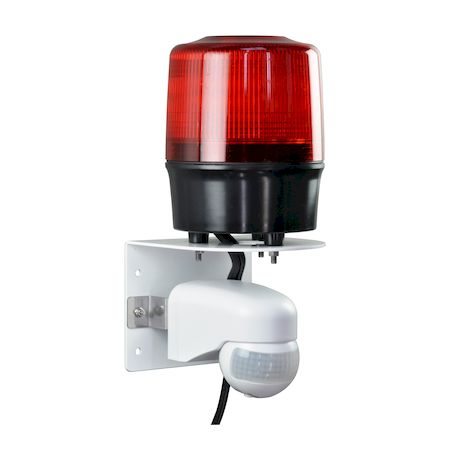 (LINEクーポン有)【受注生産品 納期-約3週間】【個数：1個】日恵 VL12R-100NPR/UJ 直送 代引不可・他メーカー同梱不可 ニコトーチ120人感センサー仕様 赤色 AC100V VL12R100NPR/UJ