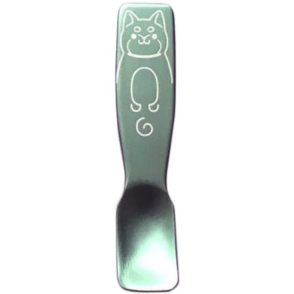 4995969044546 【14個入】 アルミアイススプーン 豆柴 ライトグリーン PS−5924【キャンセル不可】|文具のブングット